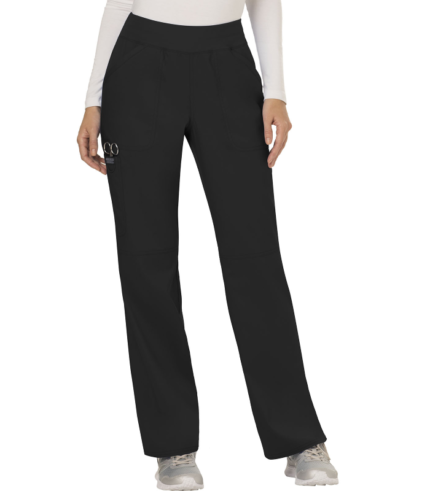 Mid Rise Straight Leg Pull-on Pant